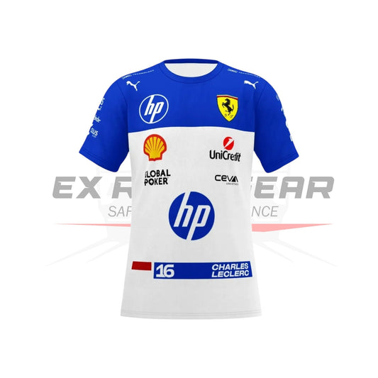 Scuderia Ferrari 2025 Miami Race Replica T-Shirt | Official F1 Merchandise Ex Race Gear