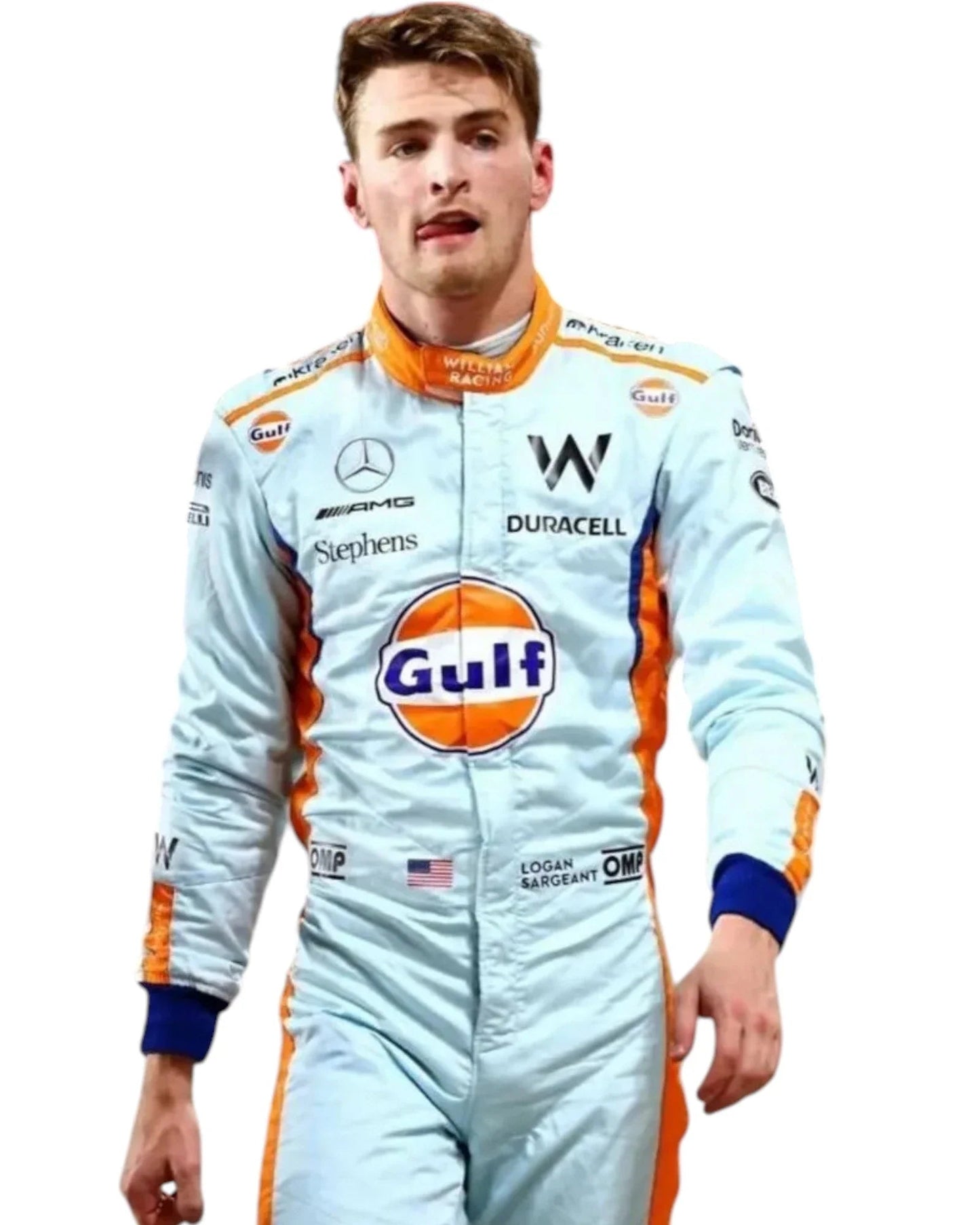 2023 Logan Sargeant Gulf F1 Race Suit Singapore GP Ex Race Gear