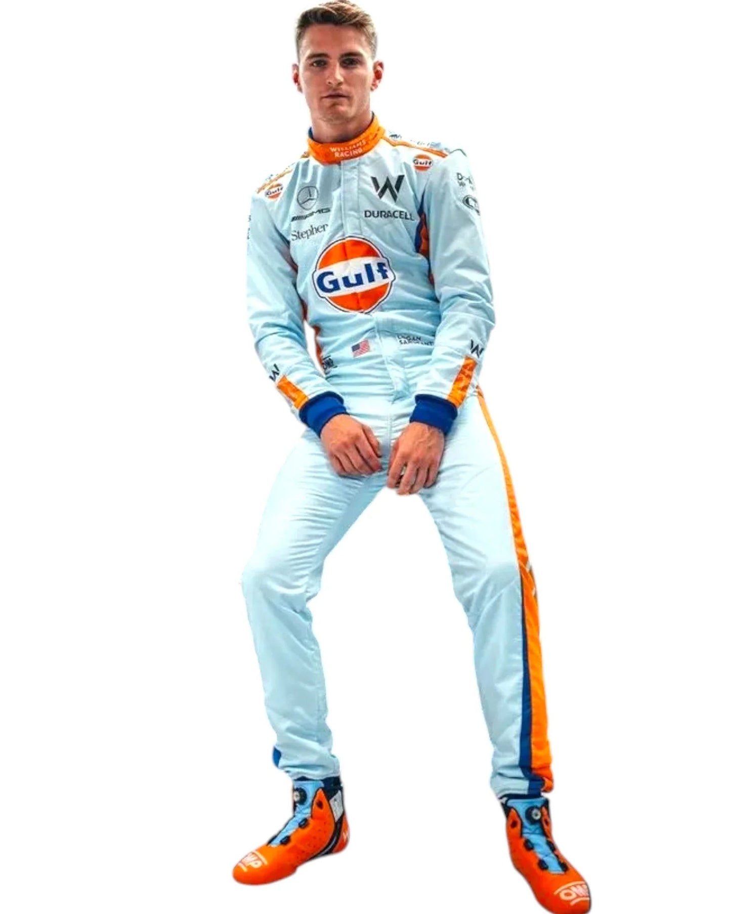2023 Logan Sargeant Gulf F1 Race Suit Singapore GP Ex Race Gear