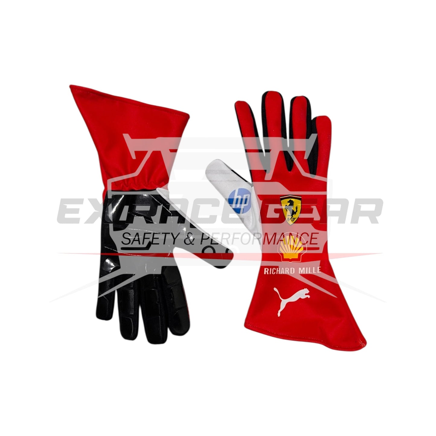 2025 F1 Scuderia Ferrari Gloves Ex Race Gear