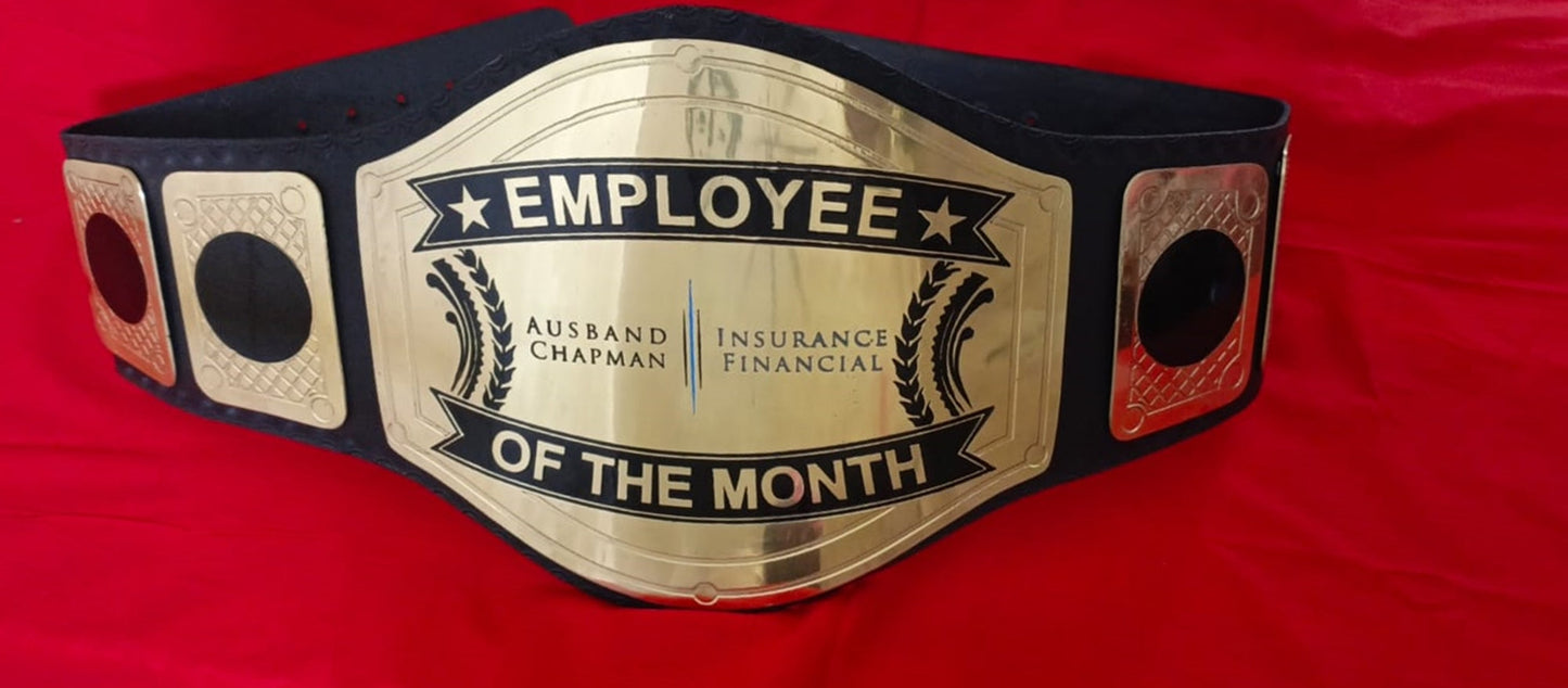 Custom Employee Of The Month Championship Belt Customize Wrestling Belts