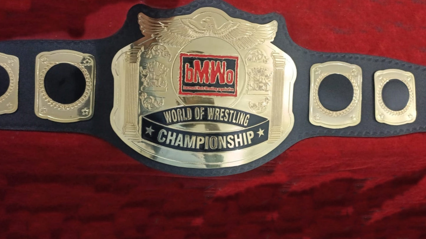 Custom BMWO Wrestling Championship Belt poshleathers-14b7