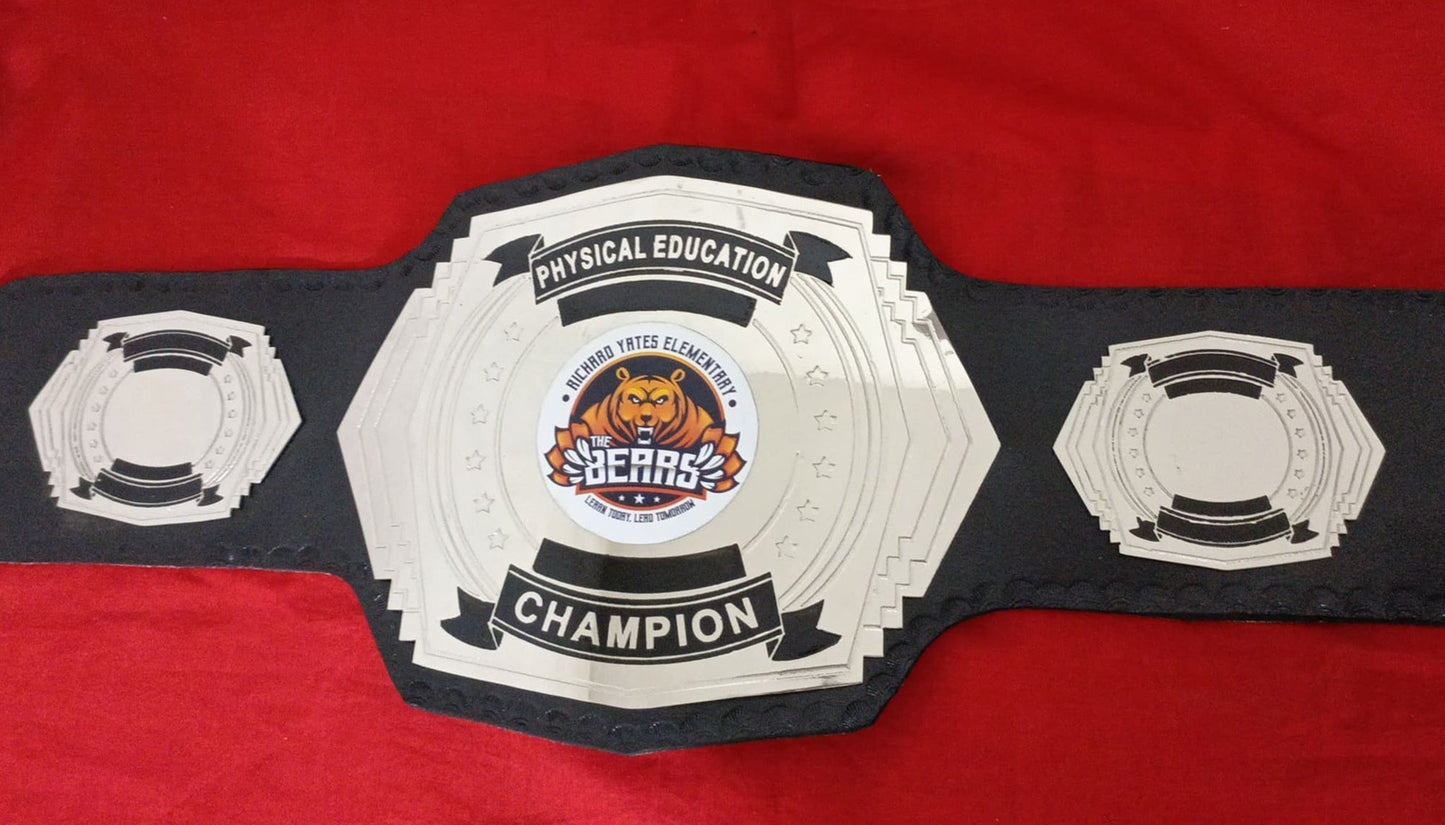 Custom Bear Logo Wrestling Championship Belt Customize Wrestling Belts