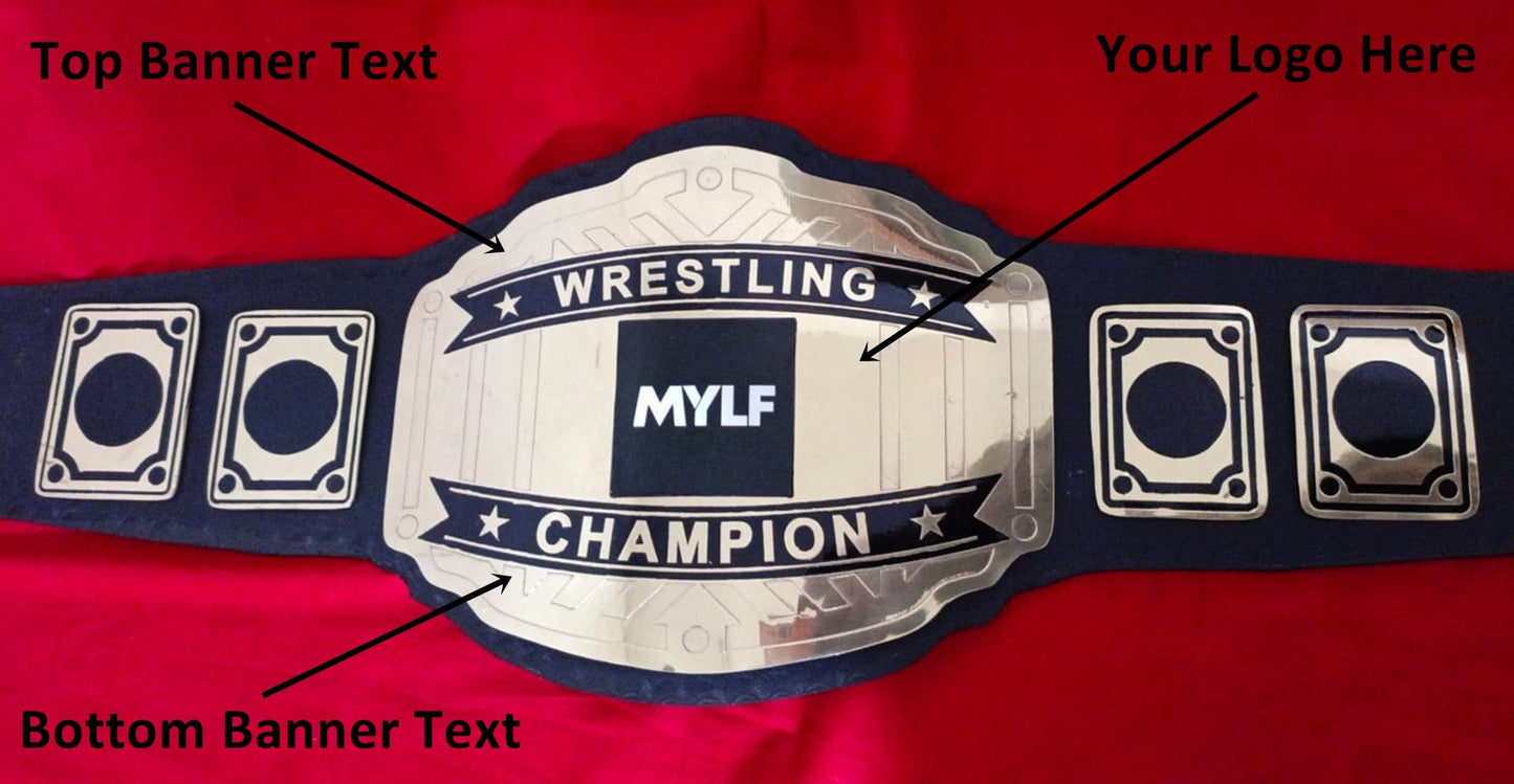 Custom Name and MYLF Logo Wrestling Championship Belt - Customize Wrestling Belts