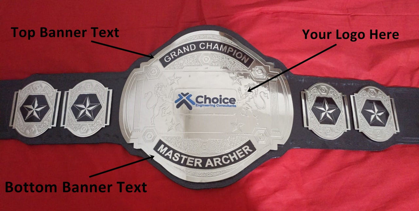 Custom Name and Choice Logo Wrestling Championship Belt - Customize Wrestling Belts