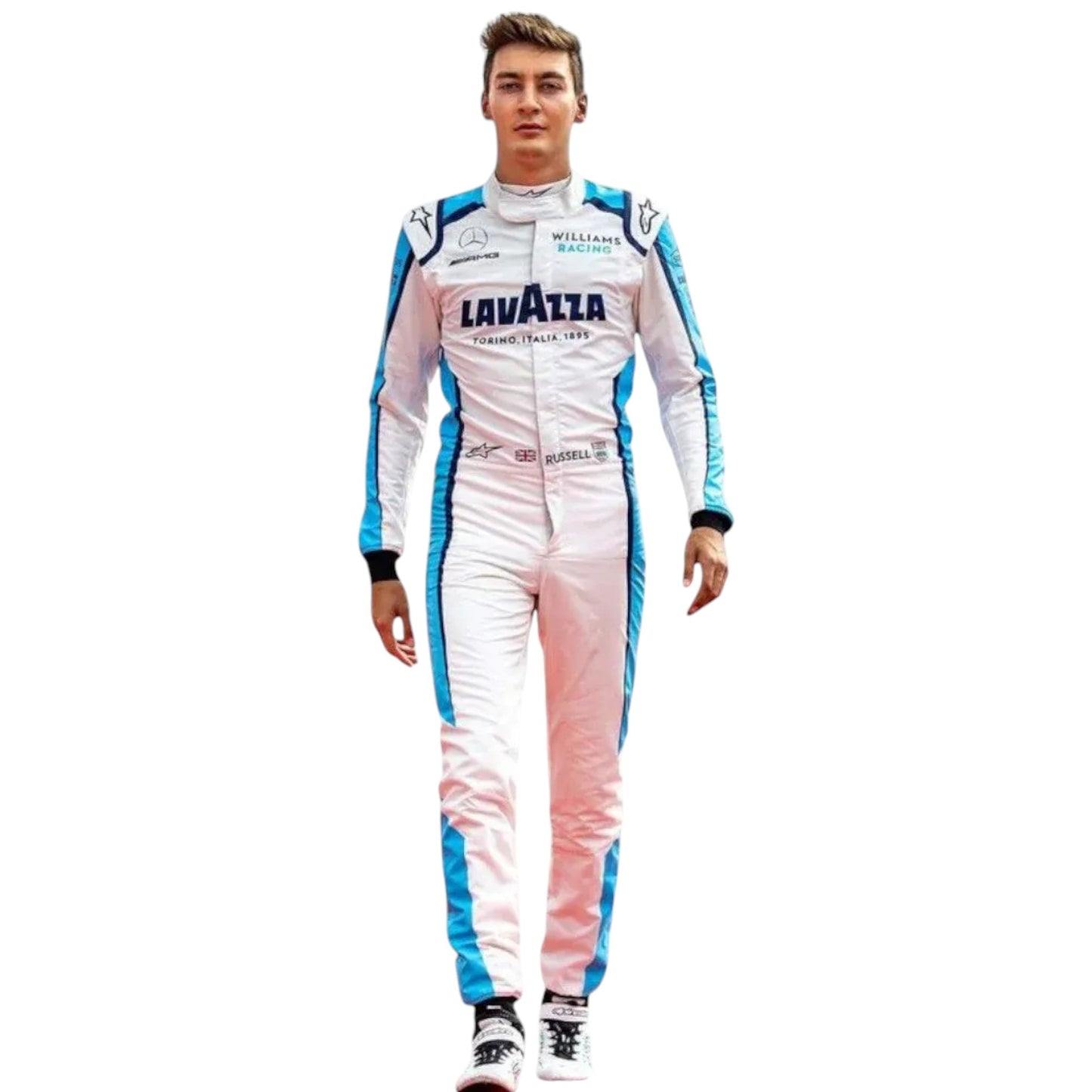 2020 George Russell Atlassian Williams Racing Suit Ex Race Gear