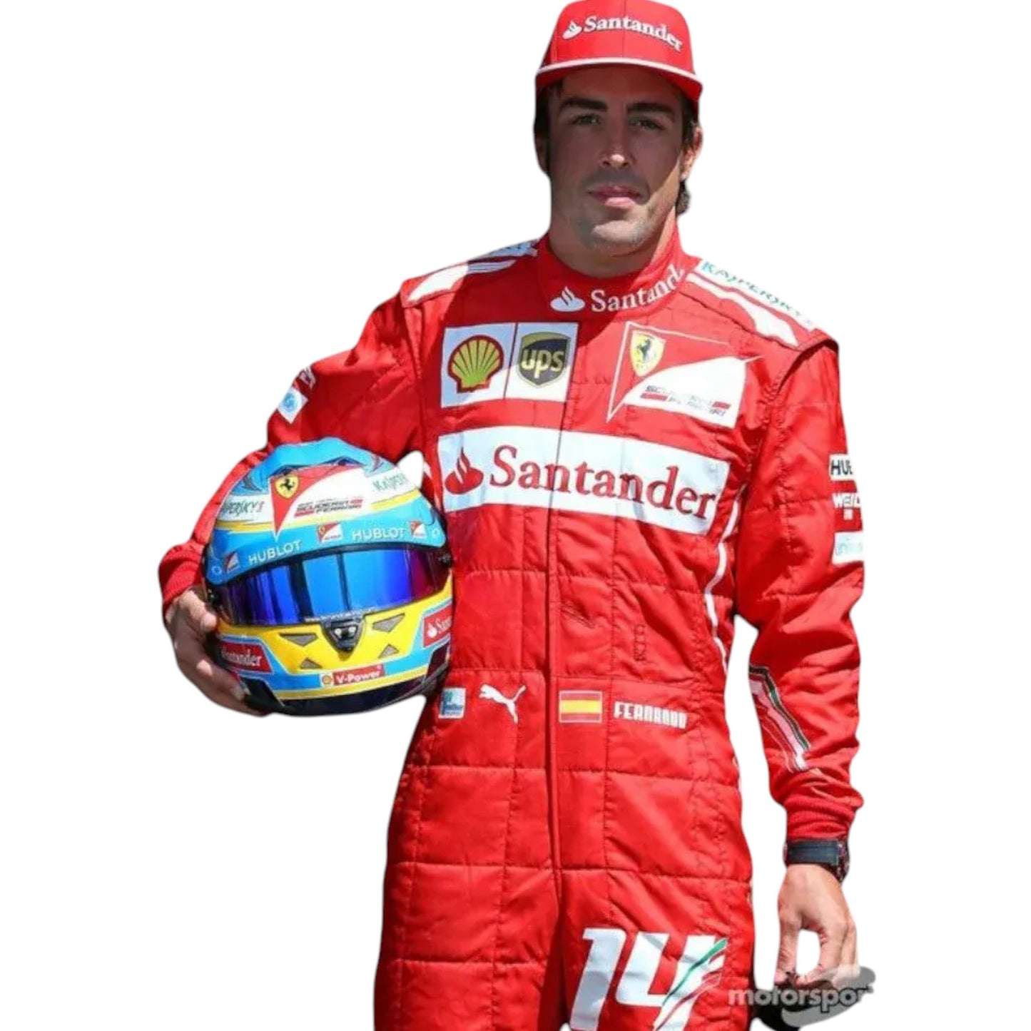 2014 Fernando Alonso Scuderia Ferrari F1 Race Suit Rustle Racewears