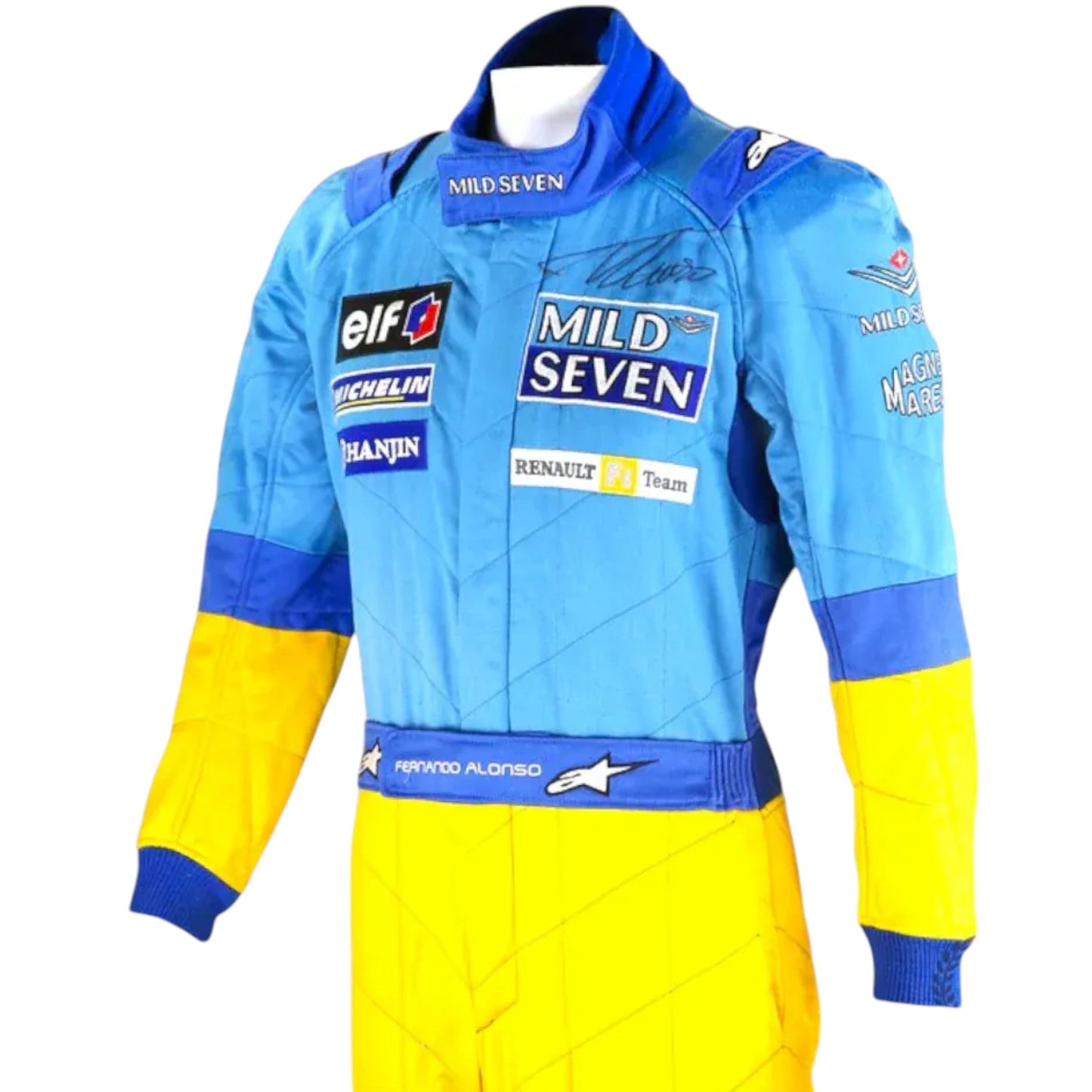 2002 Fernando Alonso Renault F1 Embroidery Race Suit Rustle Racewears