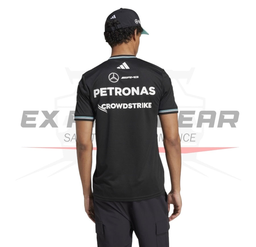 Mercedes AMG Petronas adidas Authentic Team Driver T-Shirt - Black Ex Race Gear