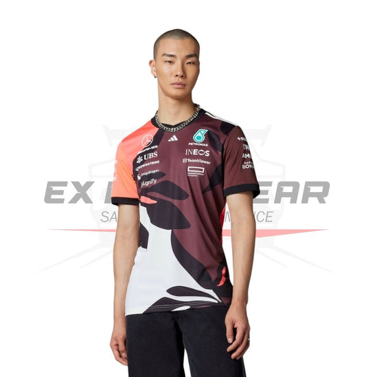 Mercedes AMG Petronas adidas F1 Special Edition Miami GP Team T-Shirt Ex Race Gear