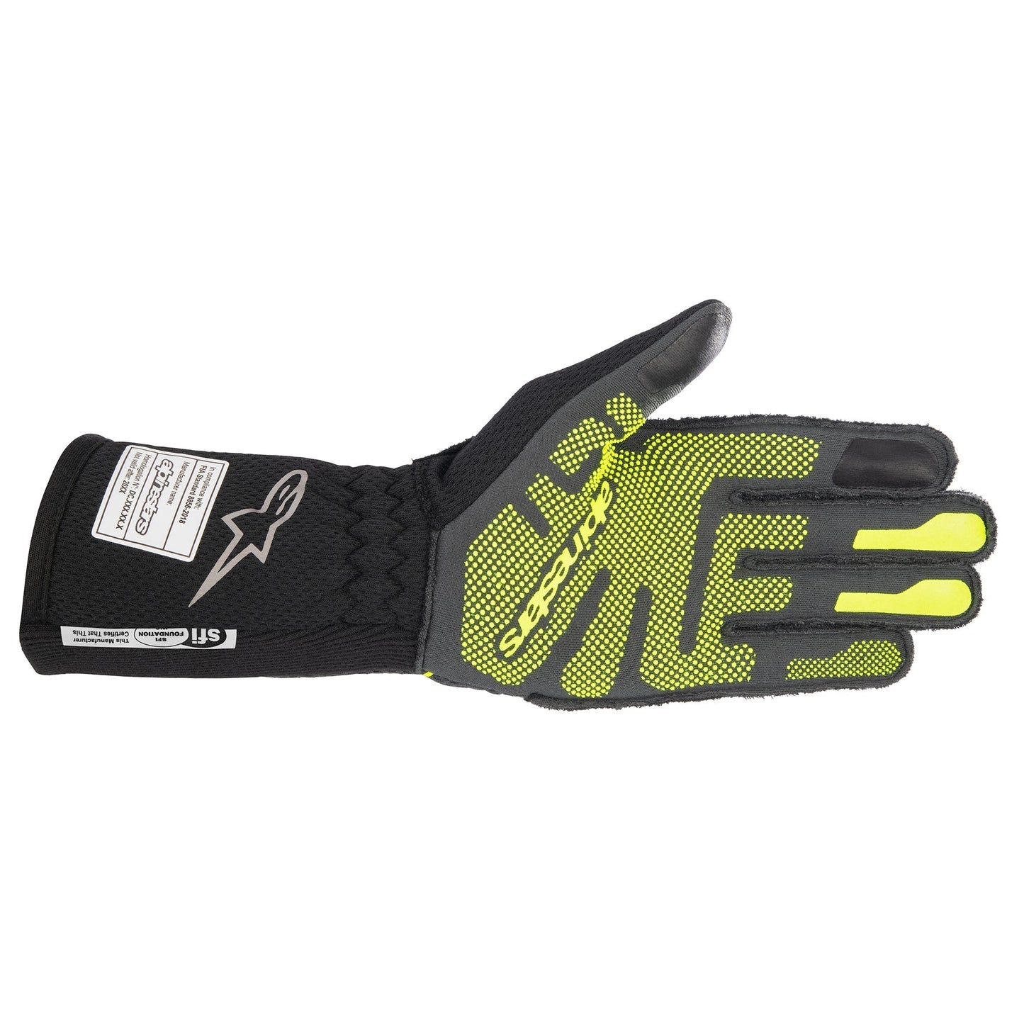Alpinestars ZX Glove v3 Targray Black and Yellow Fluro Chicane Racewear
