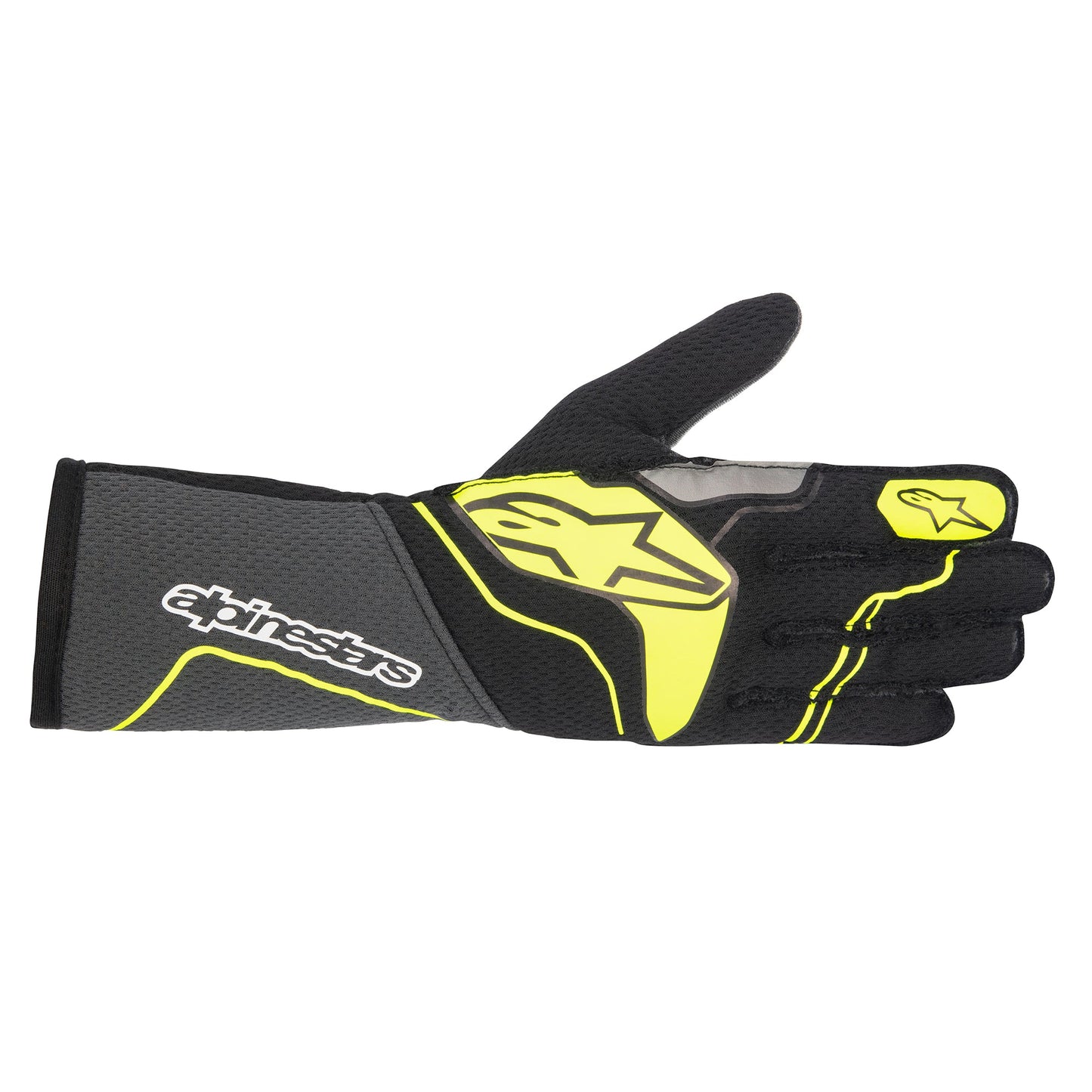 Alpinestars ZX Glove v3 Targray Black and Yellow Fluro Chicane Racewear