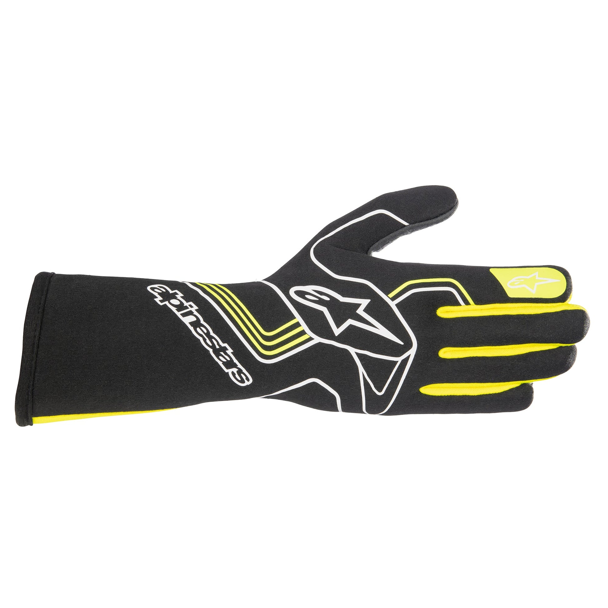 Alpinestars Race Glove v3 Black and Yellow Chicane Racewear