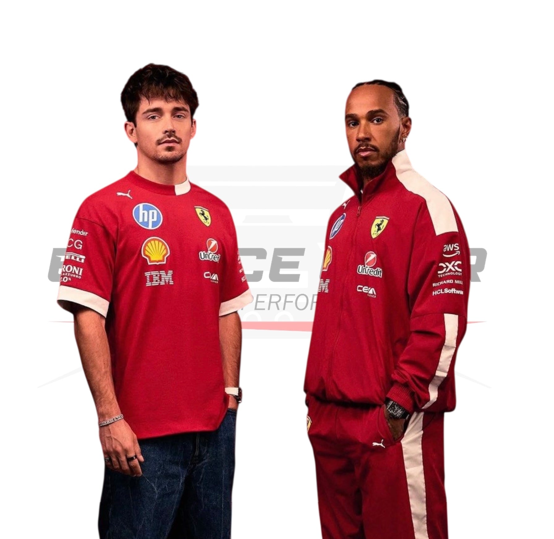 F1 Scuderia Ferrari 2025 Oversized Driver Replica T-shirt Ex Race Gear