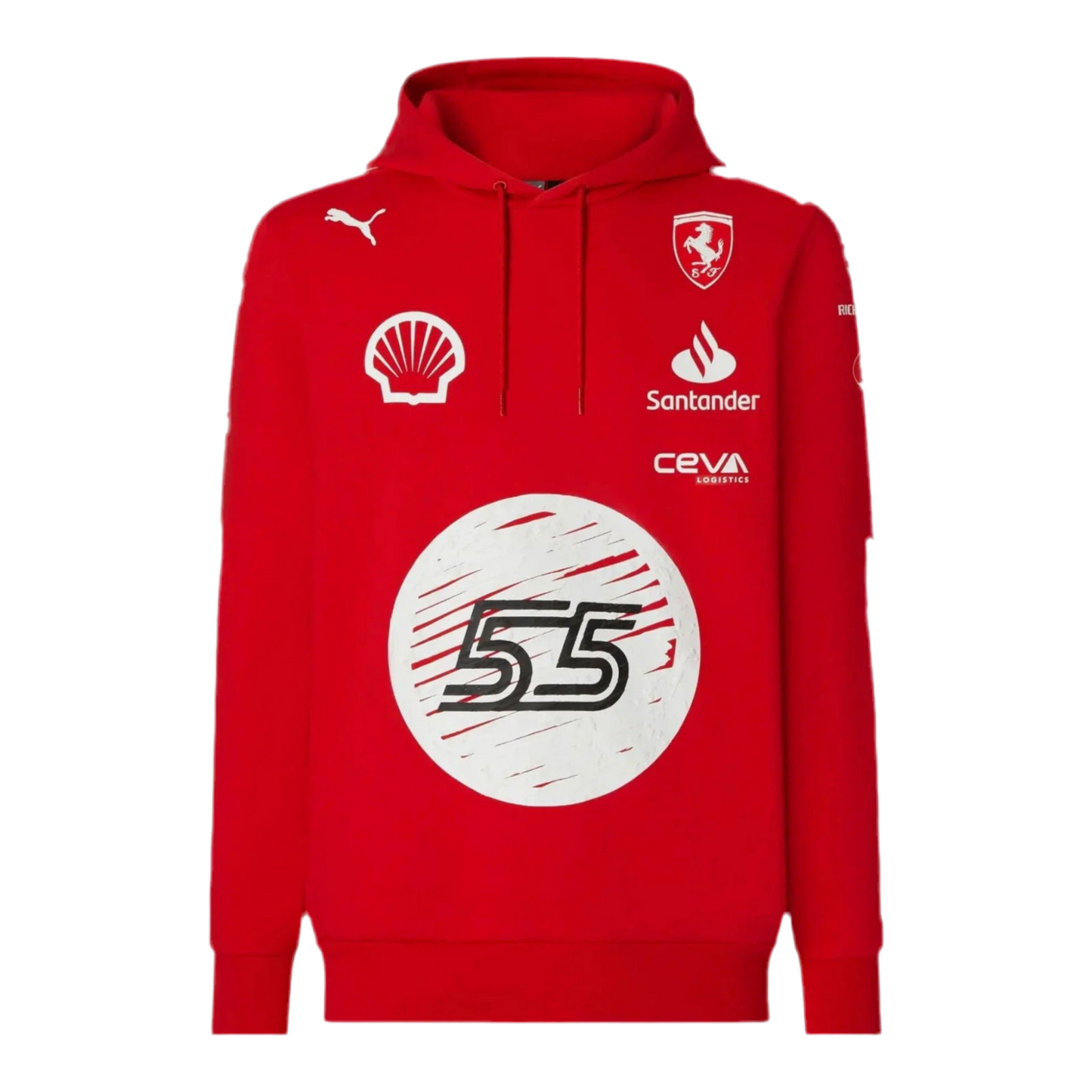 Scuderia Ferrari Carlos Sainz Puma hooded sweatshirt - Joshua Vides Ex Race Gear
