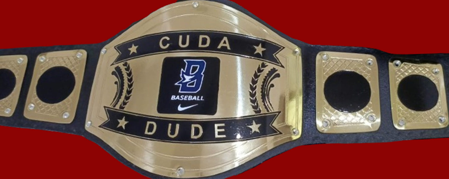 Custom Name and Baseball Logo Wrestling Championship Belt Customize Wrestling Belts
