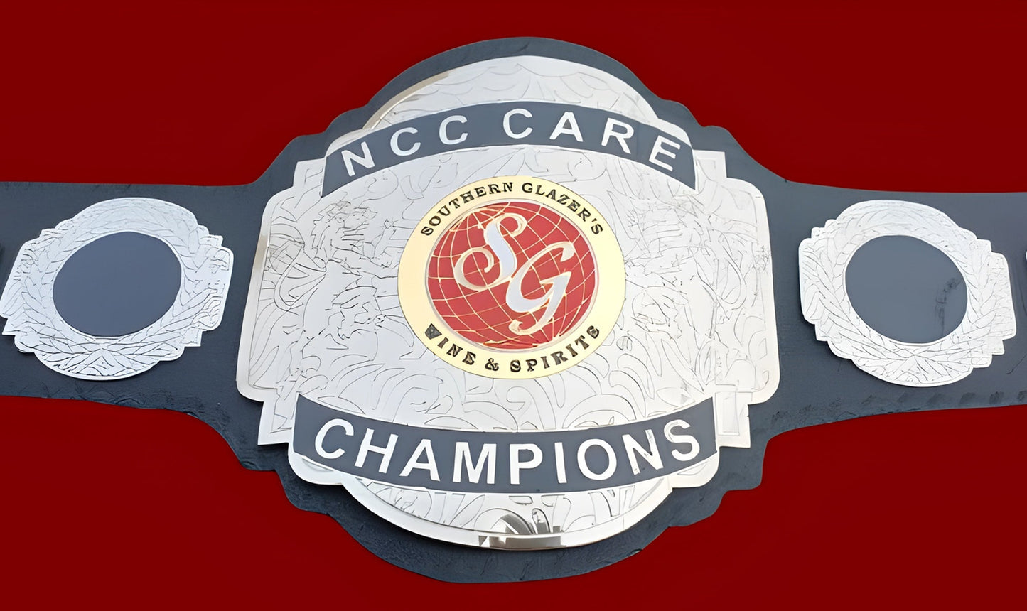 Custom Name and SG World Logo Wrestling Championship Belt poshleathers-14b7