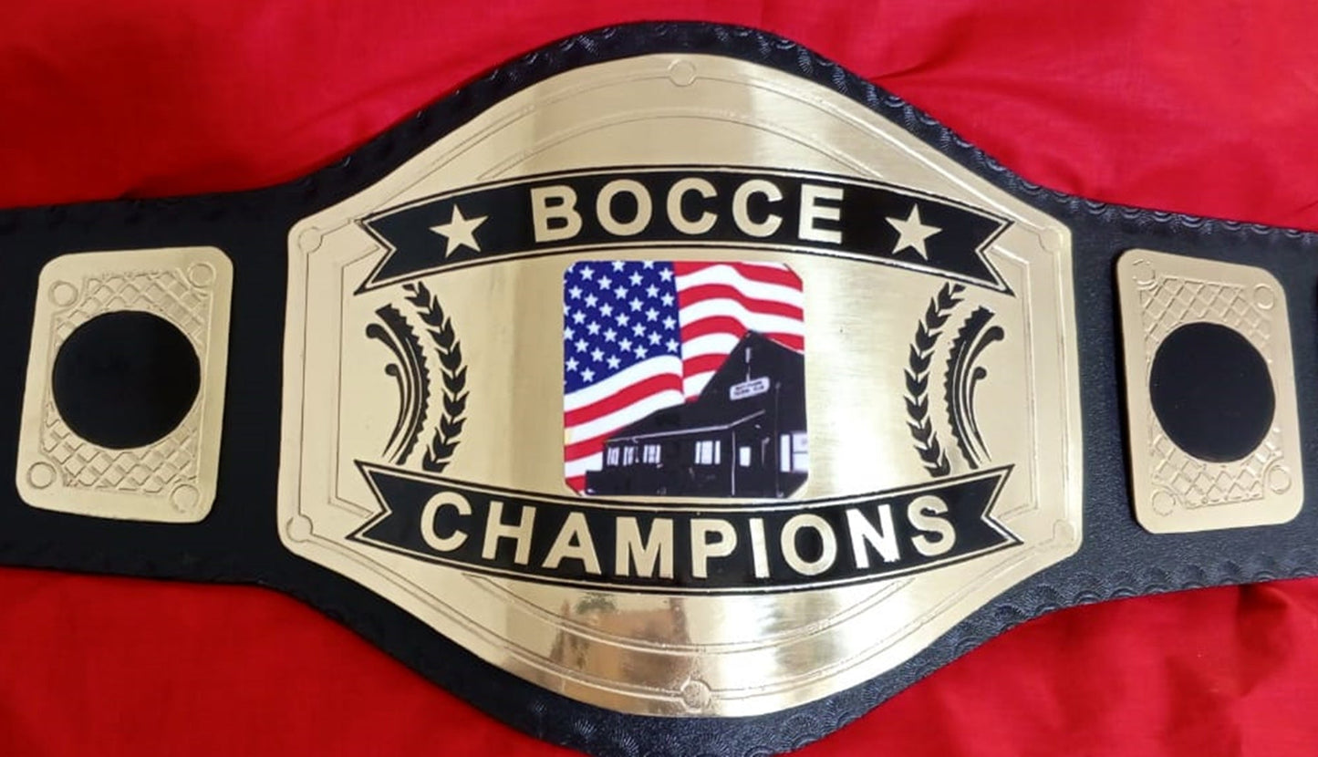 Custom Name and USA Flag Home Logo Wrestling Championship Belt poshleathers-14b7