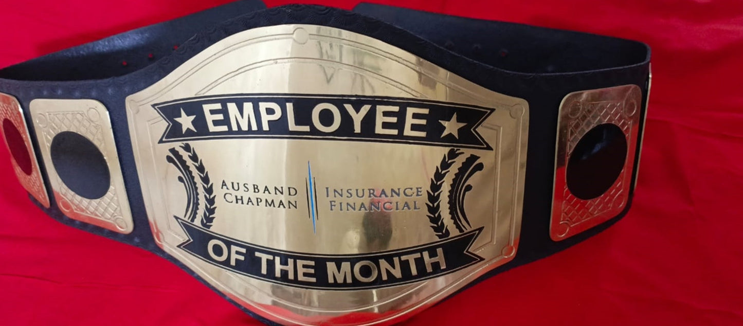 Custom Employee Of The Month Championship Belt Customize Wrestling Belts