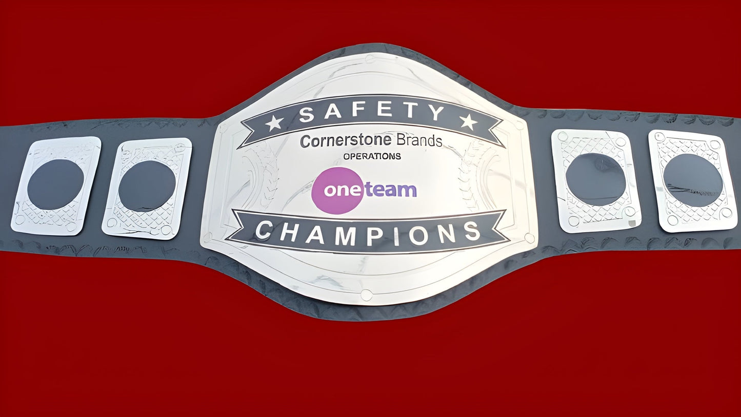 Custom Name and One Team Logo Wrestling Championship Belt poshleathers-14b7