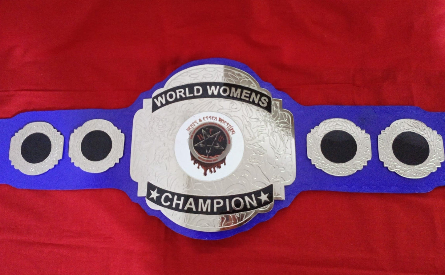 Custom World Womens Wrestling Championship Belt poshleathers-14b7