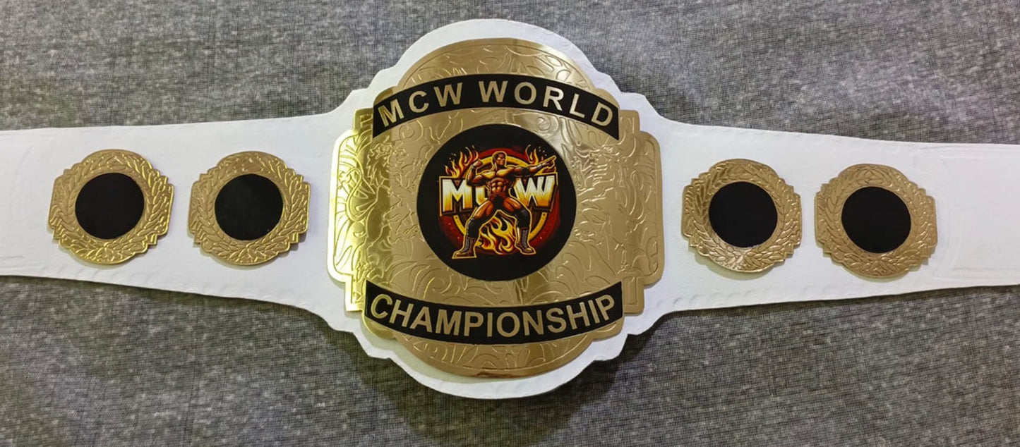 Custom Name and Wrestler Logo Wrestling Championship Belt poshleathers-14b7
