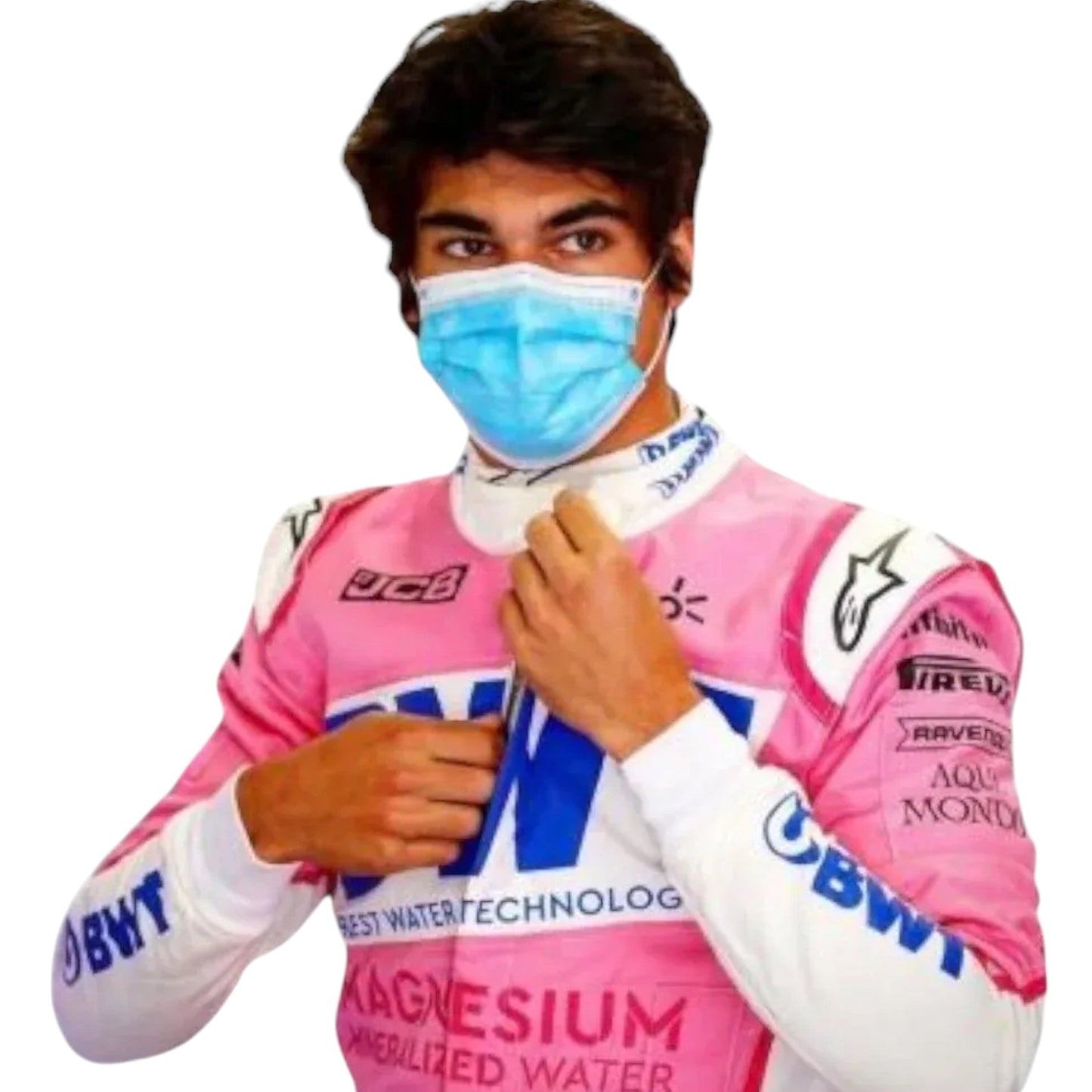2020 Lance Stroll BWT Alpine F1 Team Racing Suit Replica Ex Race Gear