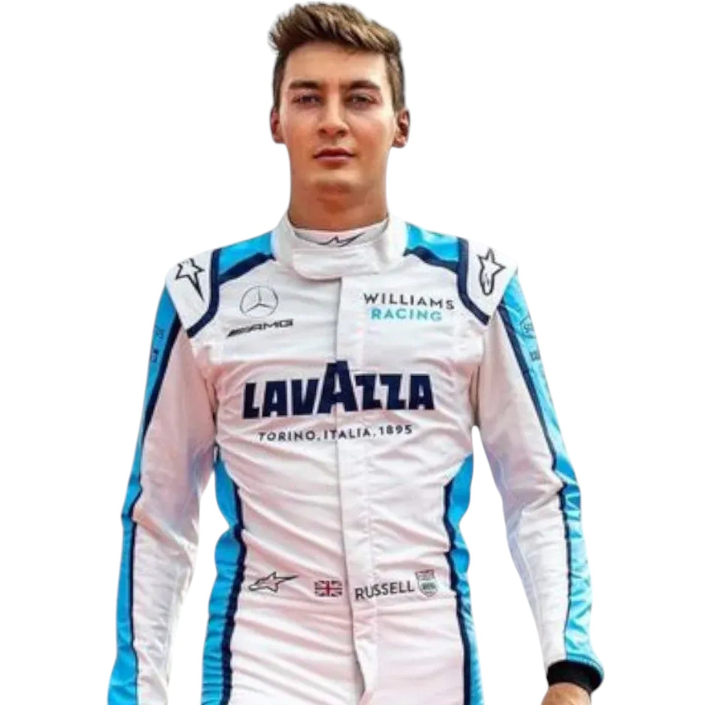 2020 George Russell Atlassian Williams Racing Suit Ex Race Gear