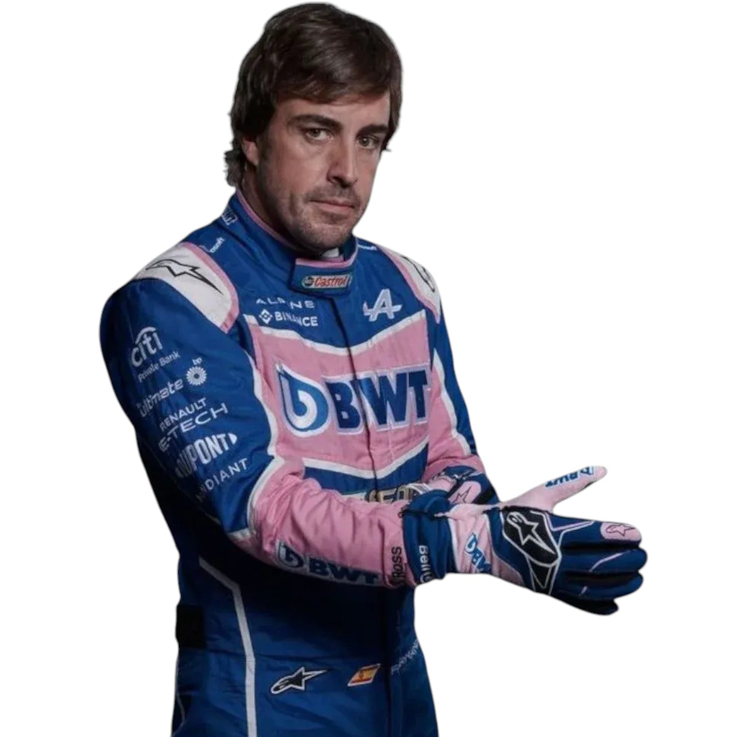 2022 Fernando Alonso BWT Alpine F1 Race Suit Replica Ex Race Gear