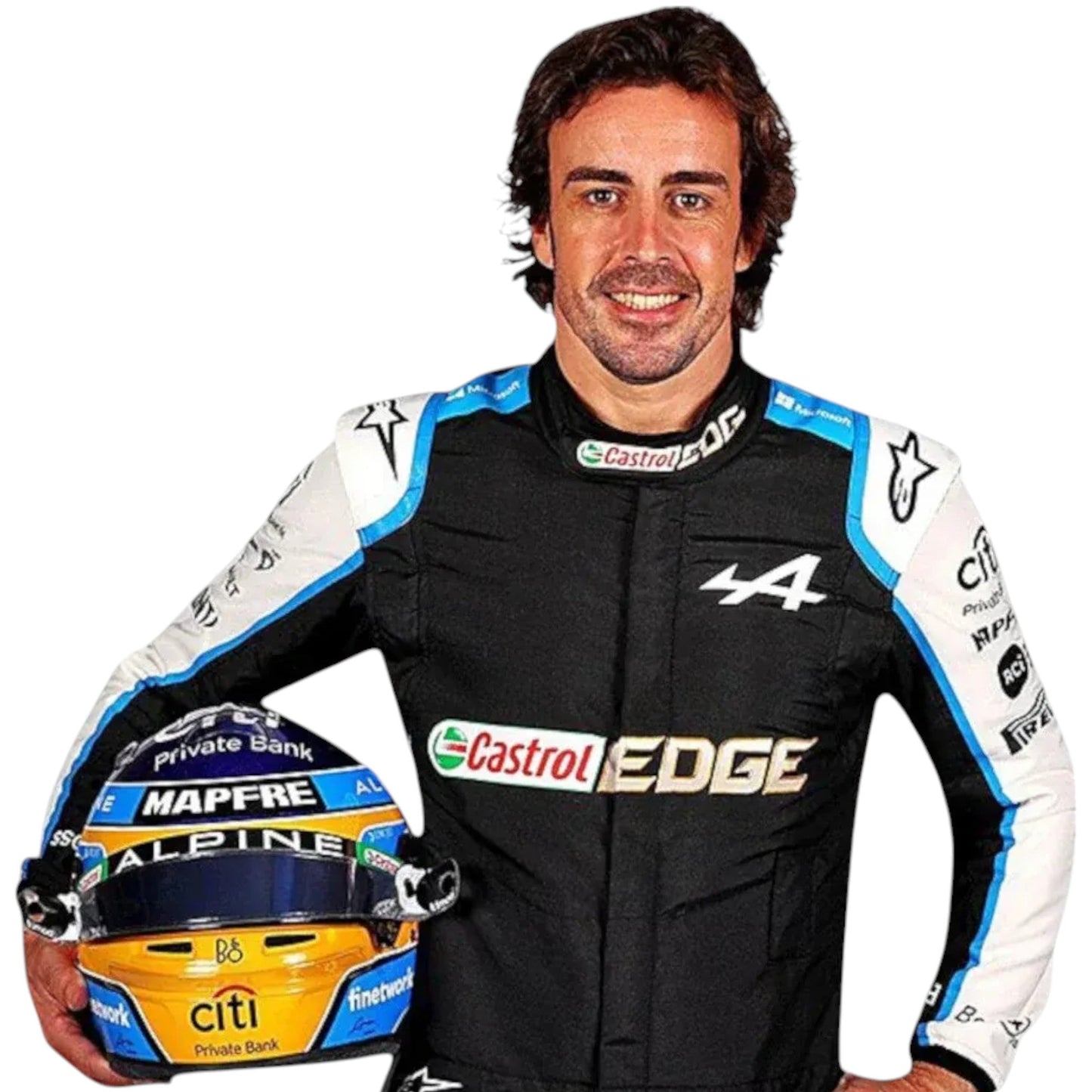 2021 Fernando Alonso Alpine Formula 1 Suit Ex Race Gear