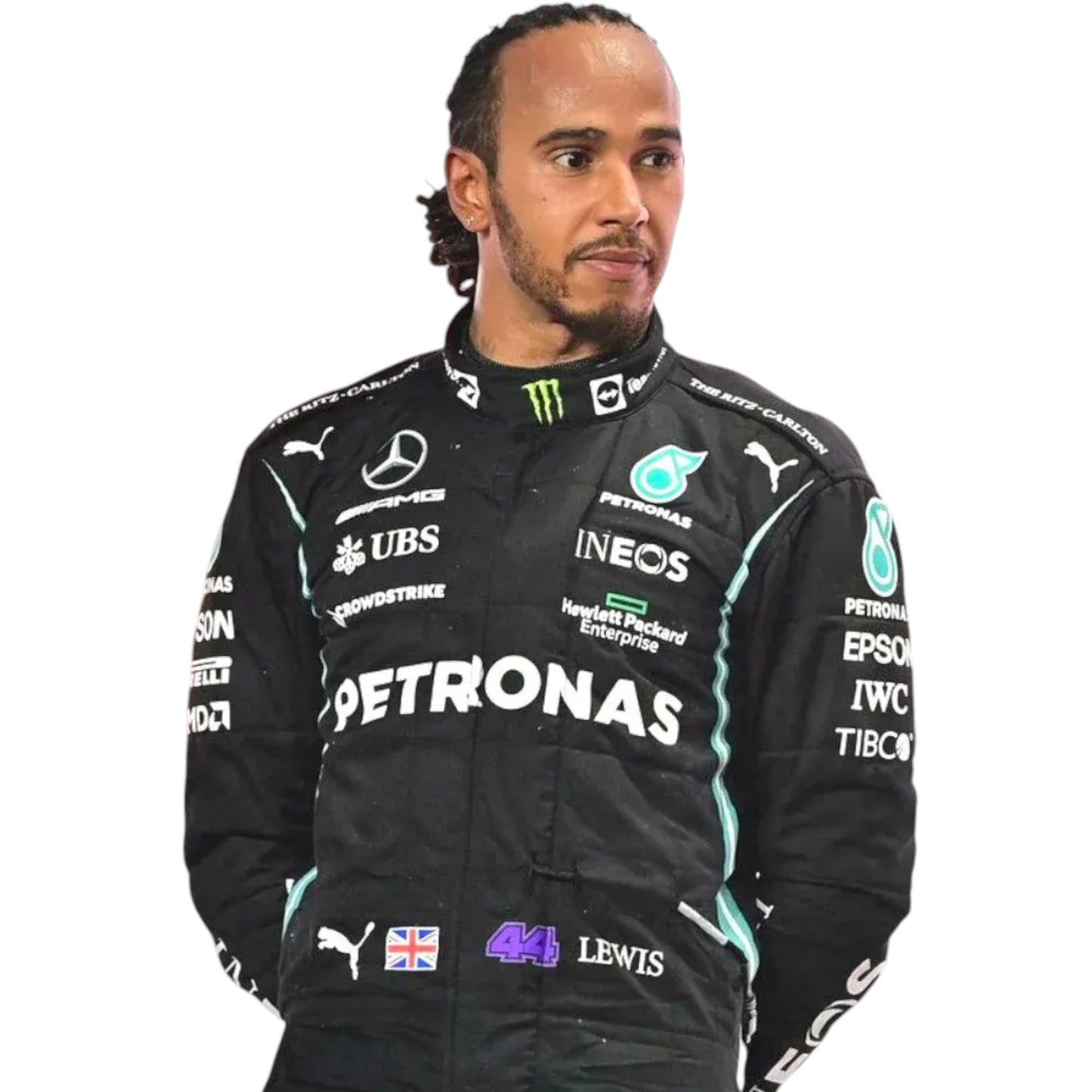 2021 Lewis Hamilton Mercedes AMG F1 Replica Race Suit Ex Race Gear
