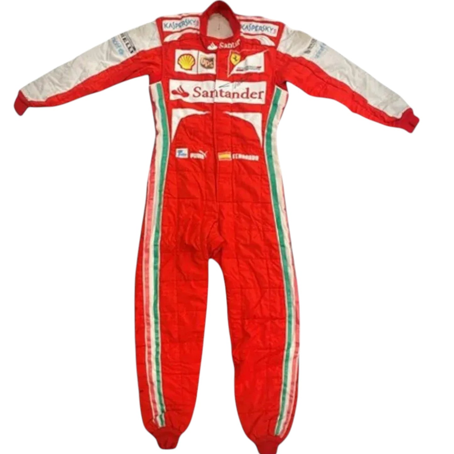 2013 Fernando Alonso Signed Racing Suit Rustle Racewears