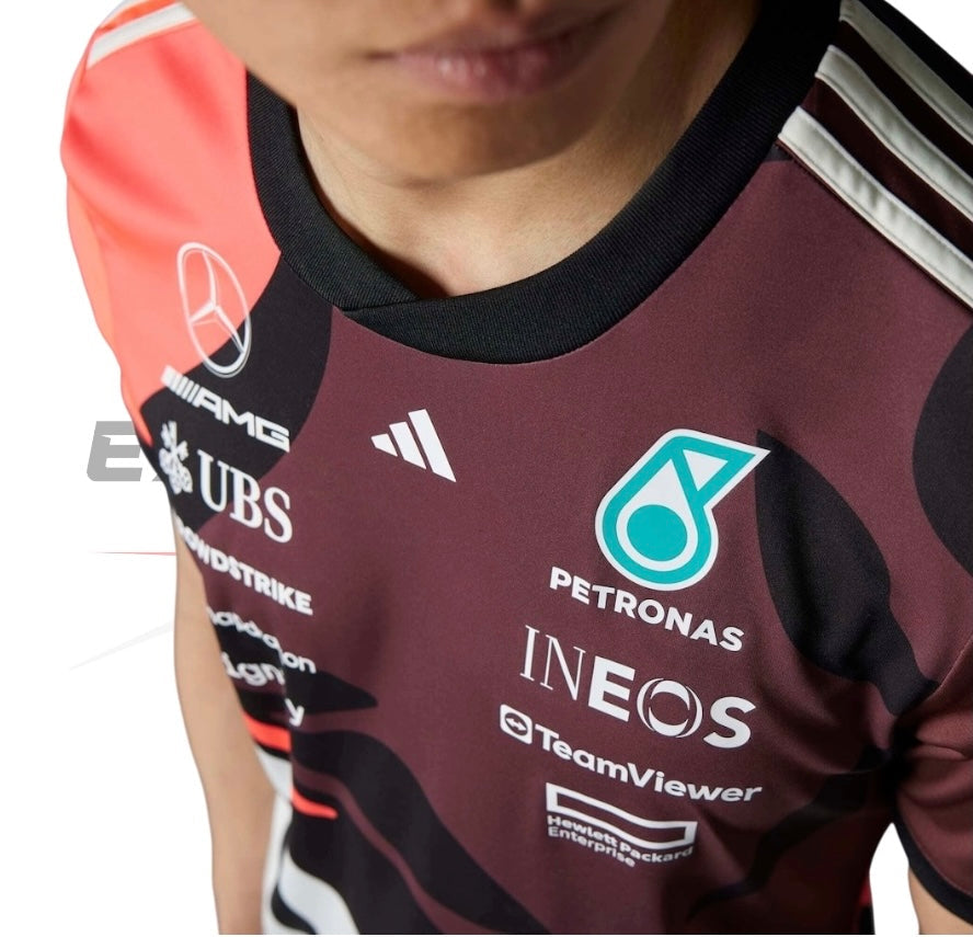 Mercedes AMG Petronas adidas F1 Special Edition Miami GP Team T-Shirt Ex Race Gear
