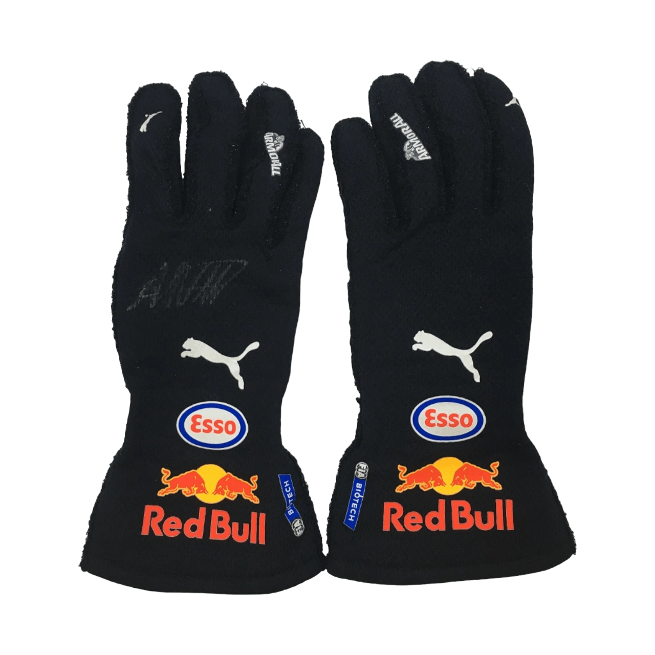 2021 Max Verstappen Signed Red Bull Racing F1 Gloves Ex Race Gear
