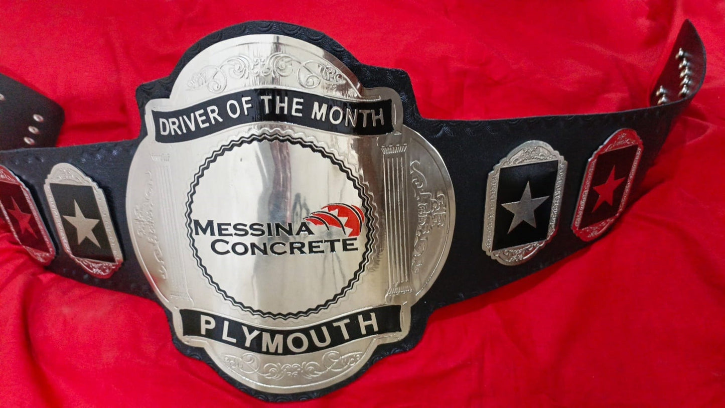 Custom Driver Of The Month Championship Belt poshleathers-14b7