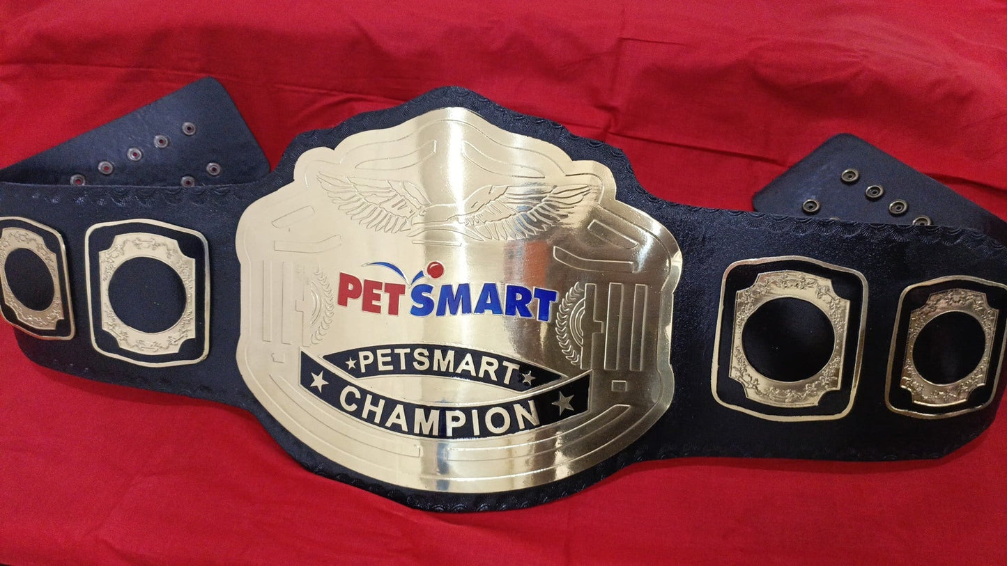 Custom Name and Pet Smart Logo Wrestling Championship Belt poshleathers-14b7