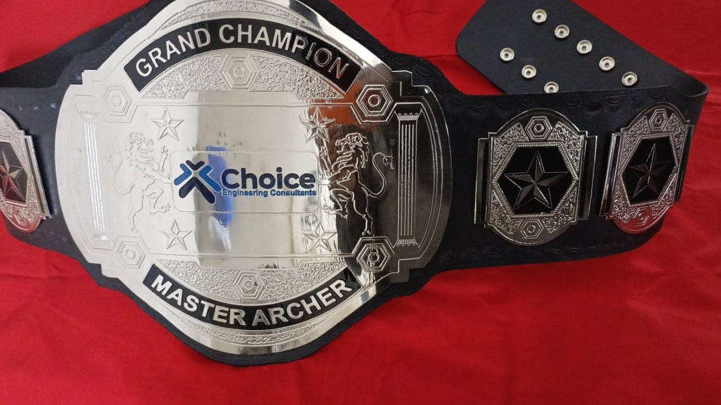 Custom Choice Logo Wrestling Championship Belt poshleathers-14b7