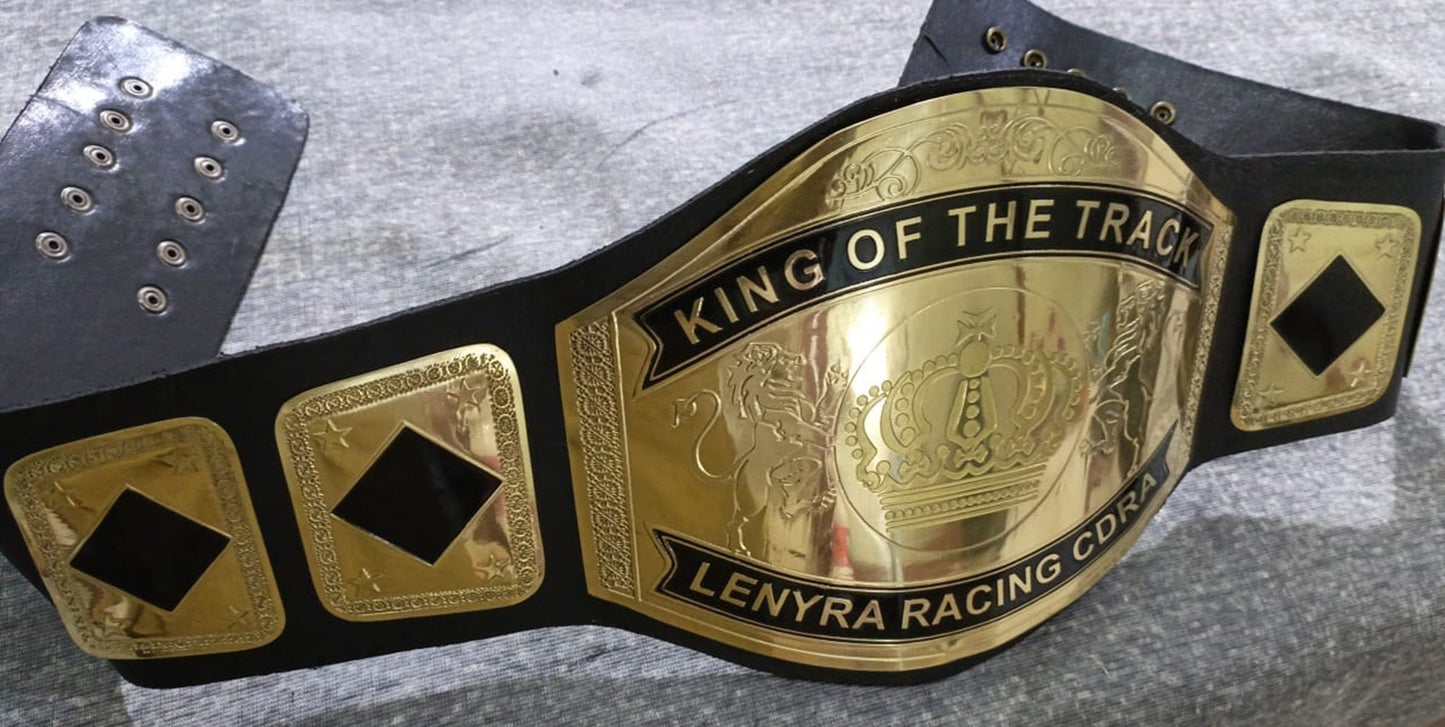 Custom Royal Crown Logo Wrestling Championship Belt poshleathers-14b7