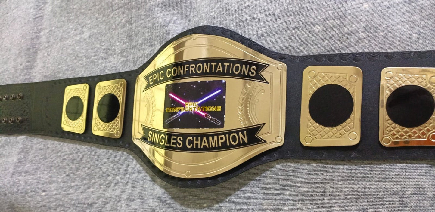 Custom Neon Light Sword Wrestling Championship Belt poshleathers-14b7