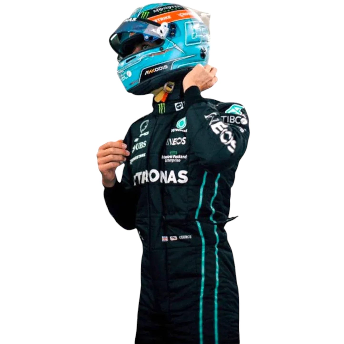 2022 George Russell Mercedes AMG F1 Replica Race Suit Ex Race Gear