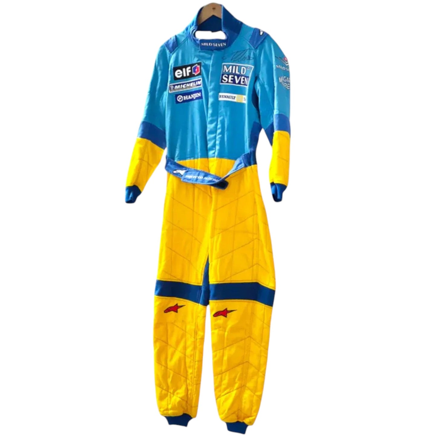 2002 Fernando Alonso Renault F1 Embroidery Race Suit Rustle Racewears
