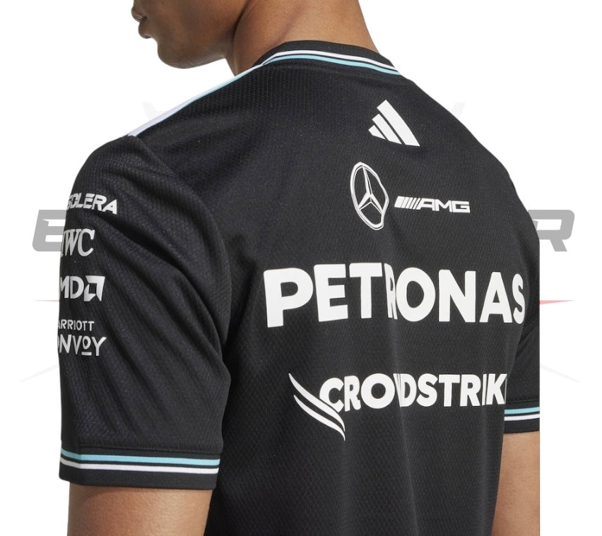 Mercedes AMG Petronas adidas Authentic Team Driver T-Shirt - Black Ex Race Gear