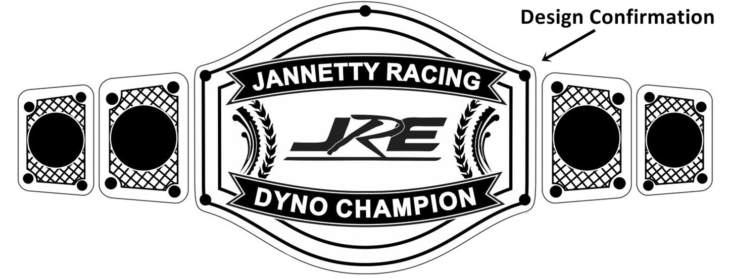 Custom Name and JRE Logo Wrestling Championship Belt poshleathers-14b7