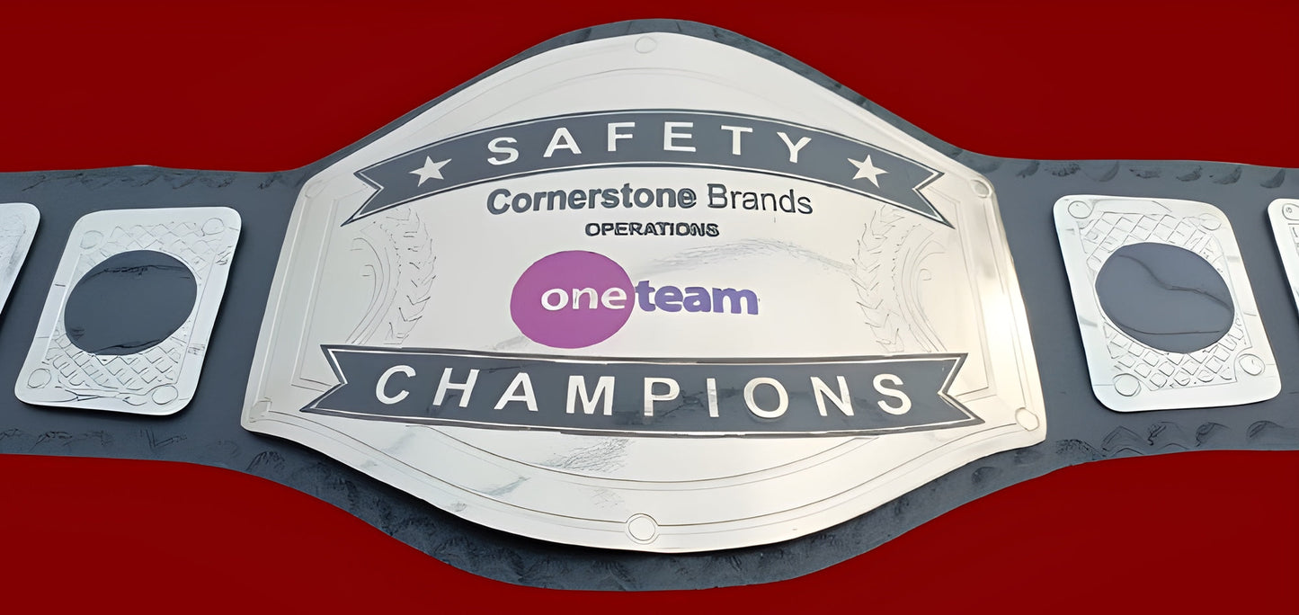 Custom Name and One Team Logo Wrestling Championship Belt poshleathers-14b7