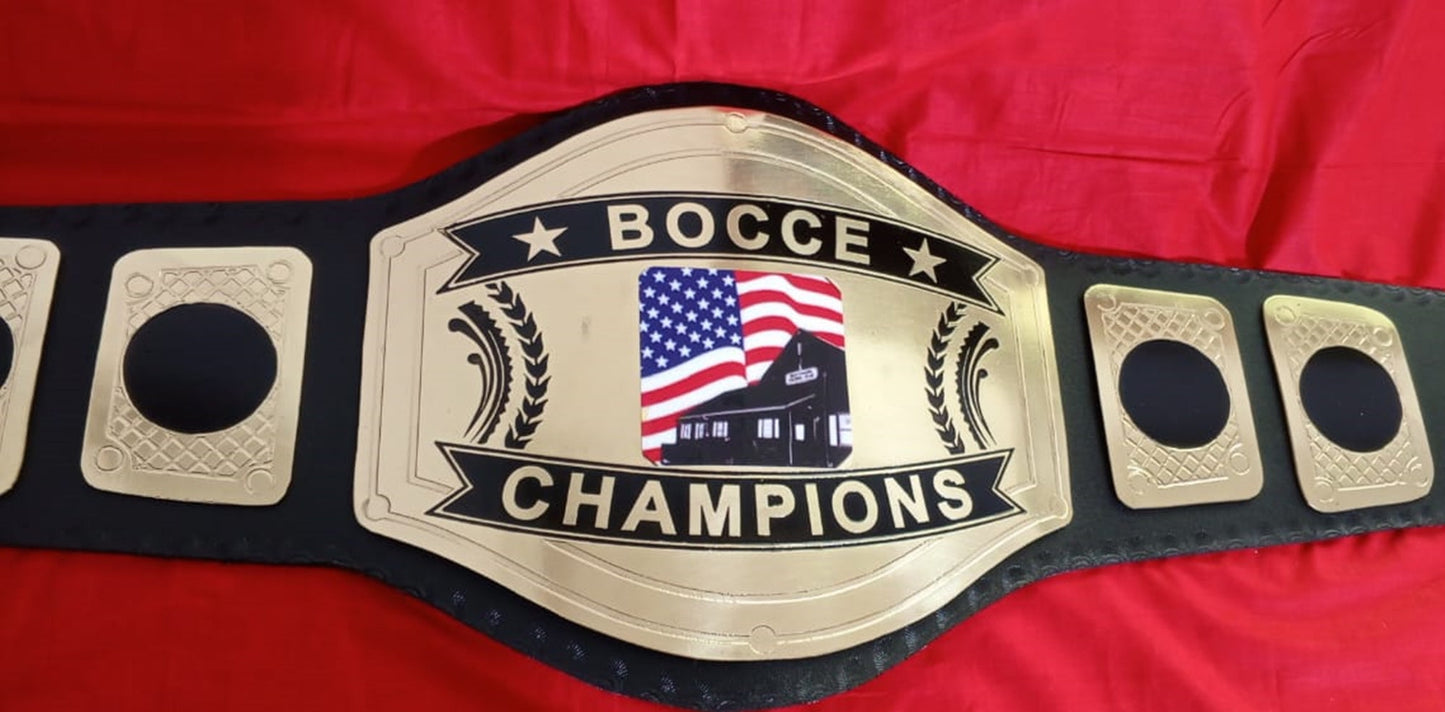 Custom Name and USA Flag Home Logo Wrestling Championship Belt poshleathers-14b7