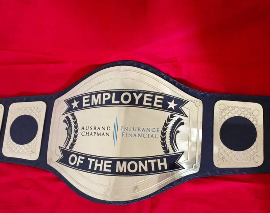 Custom Employee Of The Month Championship Belt Customize Wrestling Belts