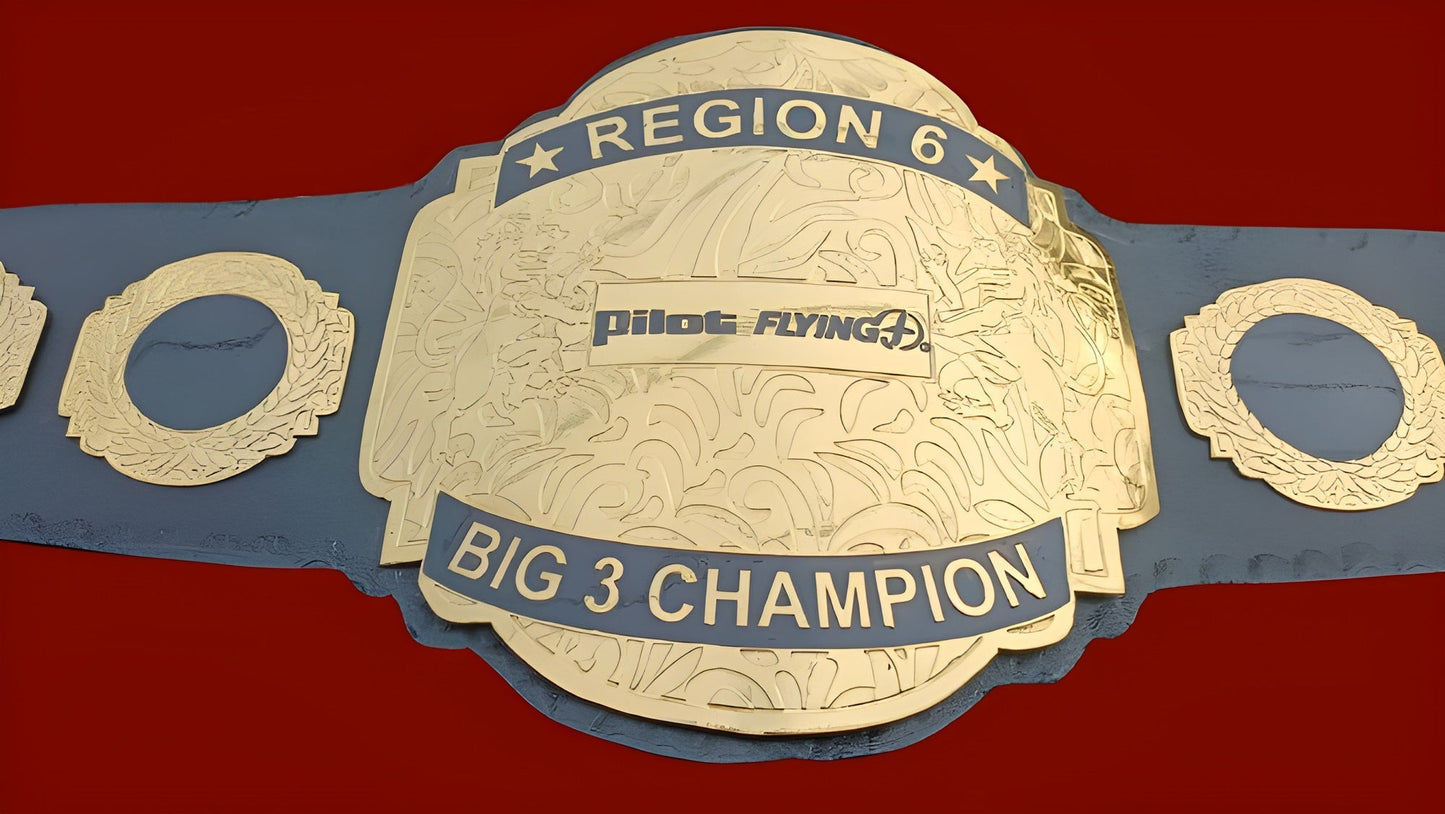 Custom Pilot Flying Logo Championship Belt poshleathers-14b7