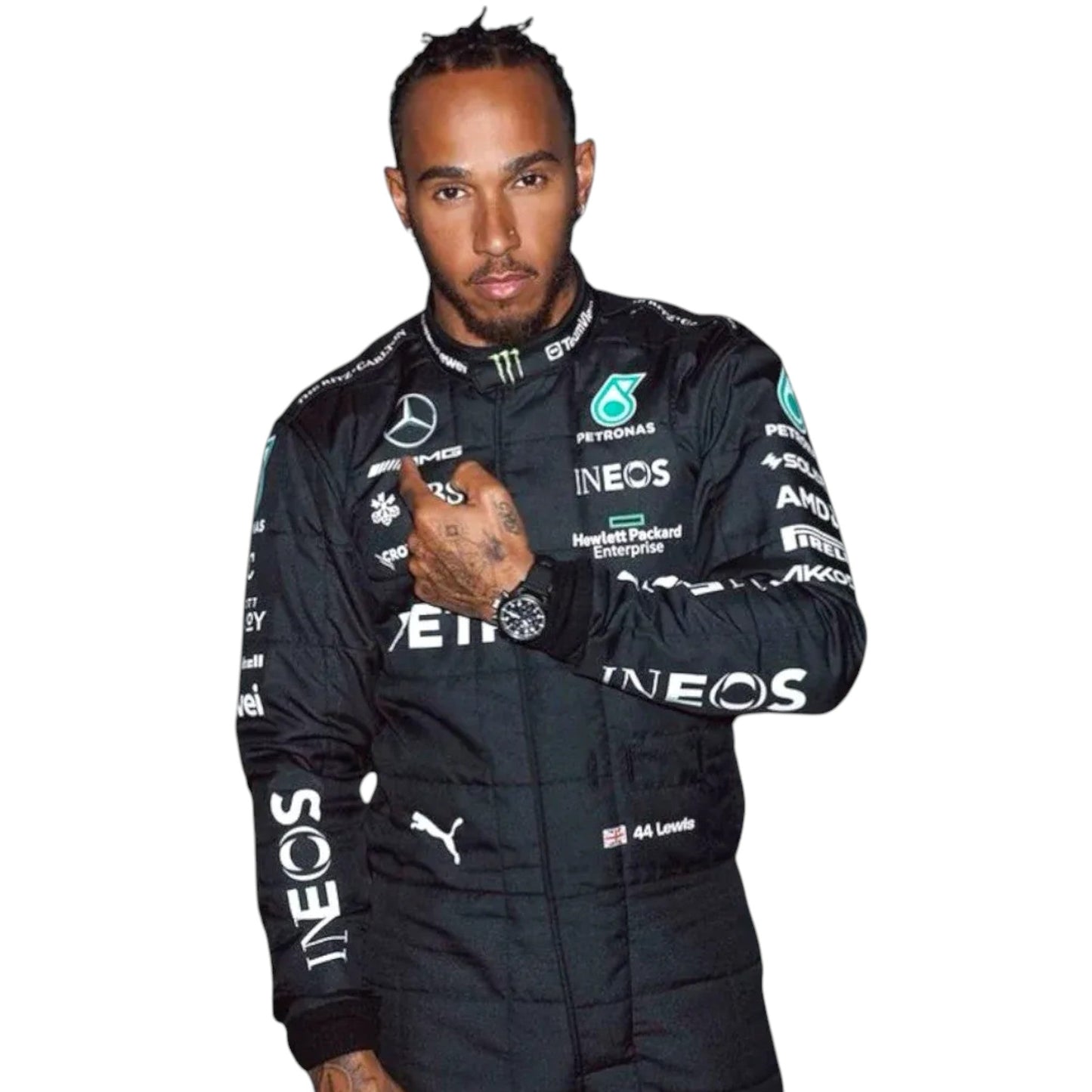 2019 Lewis Hamilton Petronas Mercedes-AMG F1 Race Suit Rustle Racewears