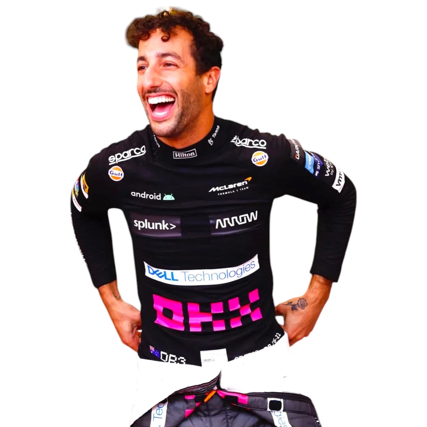 2022 Daniel Ricciardo Original Japan/Singapore GP Special Design McLaren F1 Suit Ex Race Gear