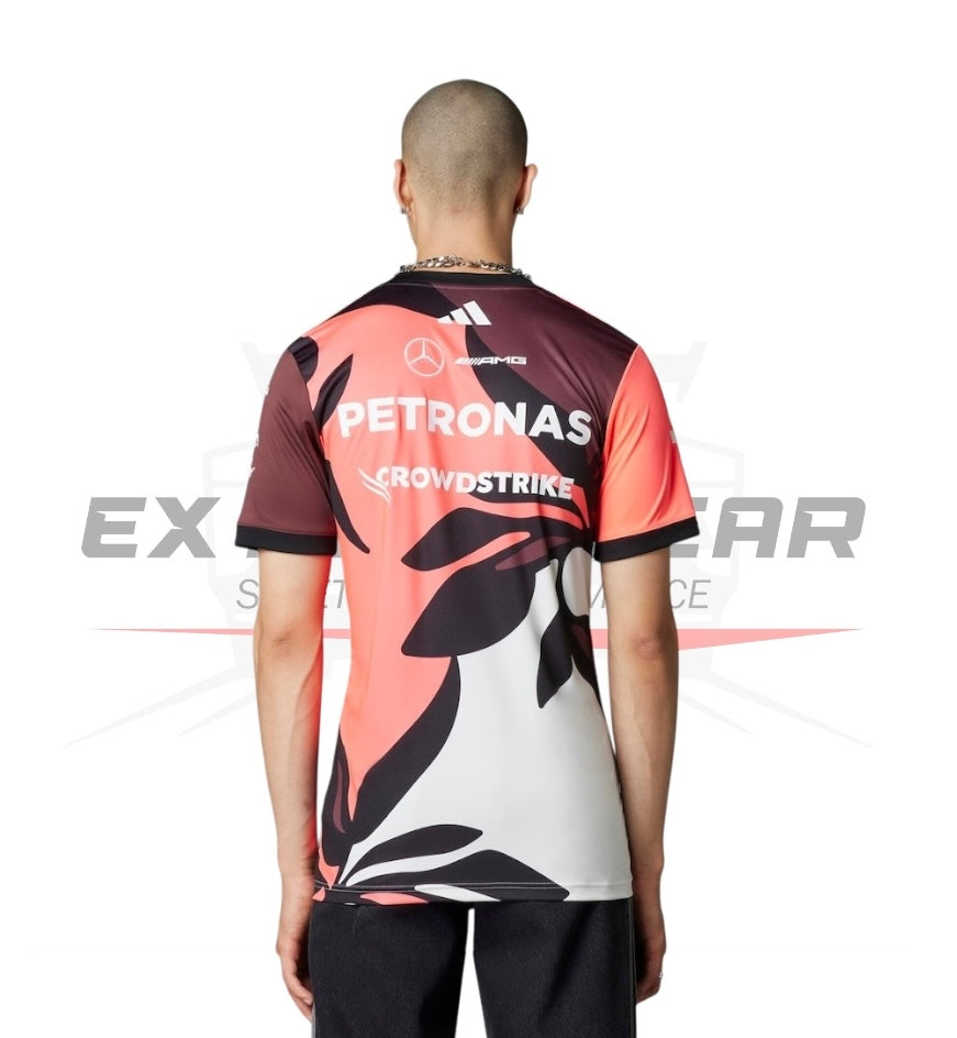 Mercedes AMG Petronas adidas F1 Special Edition Miami GP Team T-Shirt Ex Race Gear